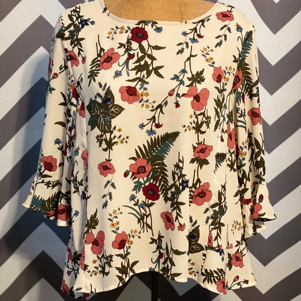 Anthropologie W5 Floral Blouse